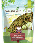Food to Live Dry Roasted Pumpkin Seed Kernels, 1 Pound Unsalted, Oven Roasted Whole Pepitas, No Oil Added, Shelled, Vegan, Kosher, Keto-Friendly, Bulk. Low in Carbs. Great for Snacking