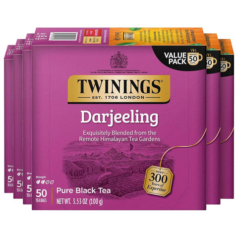 Twinings Lemon & Ginger, Caffeine-Free Herbal Tea Bags, 100 CT Box (1 Pack) | Spicy & Tangy, Ginger, Lemon Peel, Lemongrass, Blackberry Leaves, Soothe Digestion, 100 Foil Lined Individually Wrapped Bags