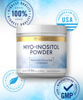 Carlyle Myo-Inositol Powder Supplement | 1.5 Lbs | Naturally Occuring Compound | Vegetarian, Non-Gmo, Gluten Free