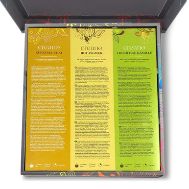 Creano Organic Herbal Tea Sampler Set - Tea Box - 27 Organic Tea Bags in 9 Different Varieties 54 g