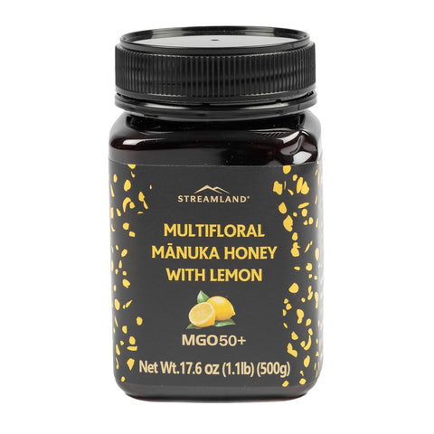 Streamland Multifloral MÃƒâ€žÃ‚Ânuka Honey with Gold Kiwifruit Pure New Zealand Honey, Tangy-Sweet Flavor, Premium Quality (MGO 50+ 8.8 oz)