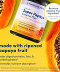 American Health Super Papaya Enzyme Plus Chewable Tablets, Natural Papaya Flavor, 2 Pack - Promotes Digestion & Nutrient Absorption, Contains Papain & Other Enzymes - 360 Count, 240 Total Servings