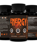 Zealthy Energy - Caffeine Supplement Pills for Boost Focus, Sustain Energy & Remove Brain Fog. Best Energy Booster Pill Supplements with Nootropic, Panax & Guarana Extract for Men & Women (60 Ct)