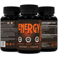 Zealthy Energy - Caffeine Supplement Pills for Boost Focus, Sustain Energy & Remove Brain Fog. Best Energy Booster Pill Supplements with Nootropic, Panax & Guarana Extract for Men & Women (60 Ct)