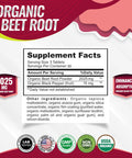 Organic Beet Root Powder Tablets - 2040Mg Natural Nitric Oxide Beets To Support, Energy, Black Pepper Better Absorption, Non-Gmo, For Men Women, 90 Tablets