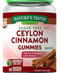 Ceylon Cinnamon Gummies | 2000mg | 60 Count | Vegan, Non-GMO & Gluten Supplement | Sugar | by Nature's Truth