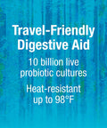 Natural Factors TravelBiotic Supports Colon and Immune Health Shelf Stable Probiotic Supplement 10 Billion CFU Vegan 60 Capsules 60 Servings