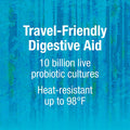Natural Factors TravelBiotic Supports Colon and Immune Health Shelf Stable Probiotic Supplement 10 Billion CFU Vegan 60 Capsules 60 Servings