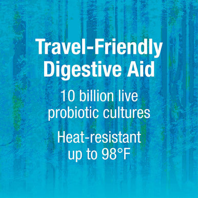 Natural Factors TravelBiotic Supports Colon and Immune Health Shelf Stable Probiotic Supplement 10 Billion CFU Vegan 60 Capsules 60 Servings