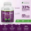 Purely Holistic Grape Seed Extract 400Mg + Tart Cherry Extract And Celery Seed Bundle - 430 Vegan Capsules - Made In Usa