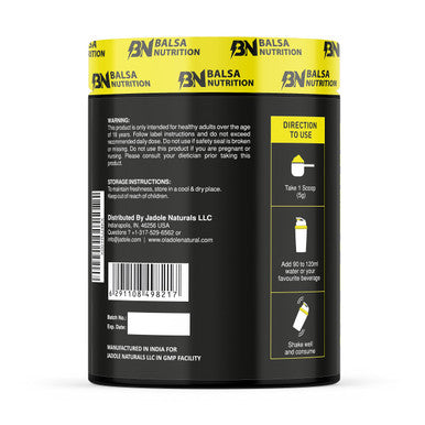Balsa Nutrition Creatine Monohydrate Powder- 300g, 5g Per Serving (Unflavored) | Supports Muscle Strength, Workout & Performance Recovery, Produce Energy, Immune Booster | Non- GMO