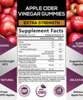 Apple Cider Vinegar Gummy Vitamins for Detox & Cleanse 1000mg - Gelatin-Free, Vegan, Non-GMO, Made with Beet Root & Essential Vitamin B12 for Energy - Natural Apple Flavor - 120 Gummies