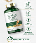 Carlyle Korean Ginseng Extract Capsules 2000 Mg | 250 Capsules | Non-Gmo And Gluten Free Formula | Standardized Panax Ginseng