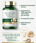 Carlyle Odorless Garlic Softgels 1500Mg | 250 Count | Non-Gmo, Gluten Free Extract Supplement