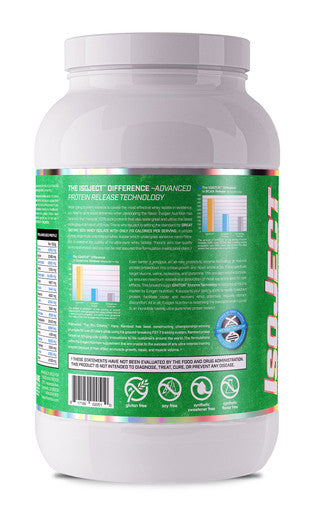 EVOGEN Naturals ISOJECT , Premium Whey Isolate w/Digestive Enzymes, 28 Servings (2lbs, Vanilla)