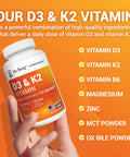 Dr. Bergs Vitamin D3 and K2 10,000 iu 120 Capsules