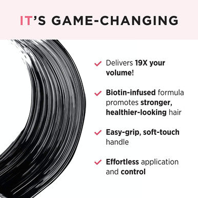IT Cosmetics Lash Blowout Mascara Black Lifts Volumizes Separates Lashes Unique Wand Developed with Drybar Contains Biotin 0.24 fl oz