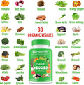 Upnourish Organic Fruits And Veggies Supplement - Support Diet Balance, Body Cleanse & Energy - 480 Fruits And Super Greens Capsules From Nature - Fruit And Vegetable Supplements For Adults & Kids