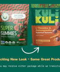 Kuli Kuli Super Gummies - Calming Supplements with Ashwagandha L-Theanine & Cacao - Helps Support Relaxation & Rejuvenation - 60 Non-GMO Gluten-Free Gummies