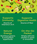 Amazing Grass Greens Blend Variety Pack (10 Single Serve packets): Greens Blend Powder with Spirulina, Chlorella, Beet Root Powder, Digestive Enzymes & Probiotics