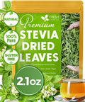 FreshDrinkUS Premium 2.1oz Natural Stevia Leaves 100% Pure Stevia Dried Leaves Zero Calorie Sweetener No Additives No Caffeine Vegan