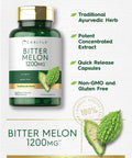 Carlyle Bitter Melon Capsules 1200 mg 180 Count