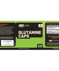 Optimum Nutrition Instantized Bcaa Capsules Keto Friendly Branched Chain Essential Amino Acids (400 Count) With Glutamine Muscle Recovery Capsules (240 Count) - Bundle Pack