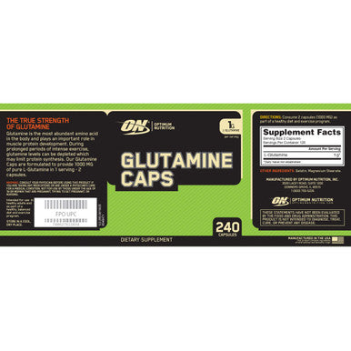 Optimum Nutrition Instantized Bcaa Capsules Keto Friendly Branched Chain Essential Amino Acids (400 Count) With Glutamine Muscle Recovery Capsules (240 Count) - Bundle Pack