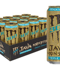 Monster Energy Java Monster Salted Caramel, Coffee + Energy Drink, 15 Fl Oz | Pack of 12