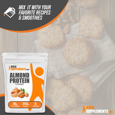 Bulksupplements Almond Protein Powder 30G Per Serving 250G (8.8 Oz)