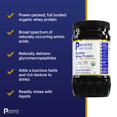 Premier Research Labs Whey Protein - Organic Protein With Essential Amino Acids For Good Health - Great-Tasting & Highly Nutritio