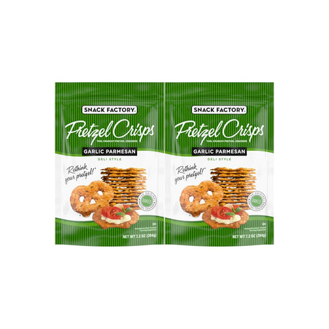 Snack Factory Pretzel Crisps Sea Salt & Cracked Pepper 7.2 Oz