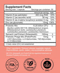 #Fobo Supplemeant To Be Acne Supplement All Natural Daily Prebiotics Probiotics Vitamins Skin Mix With Zinc Improve Clear Blemish-Radiant Skin Through Balancing Gut Health