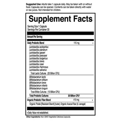 Garden of Life Dr. Formulated Probiotics Once Daily - Acidophilus Probiotic With Daily Support For Digestive And Immune Health - Gluten Free Dairy Free Soy Free Probiotics 30 Vegetarian Capsules