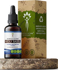 Secrets of the Tribe Holy Basil Tincture Alcohol-Free Extract, Holy Basil (Ocimum Tenuiflorum) Dried Herb (2 fl oz)
