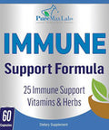 YUMMYVITE Immune Support Formula - 25 Immune Support Vitamins & Herbs, Including Graviola, Selenium, Green Tea, Slippery Elm, Vitamin C, Tumeric - 60 Capsules