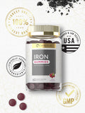 Carlyle Iron Gummies | Plus B-Complex Vitamins | 60 Vegan Gummies | Natural Grape Flavor | Non-Gmo, Gluten Free Supplement