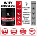 Dedicad 1500Mg Wormwood Capsules With Black Walnut & Cloves - Artemisia Annua Supplement For Immunity, Digestive System & Body