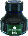 MONTEVERDE Bottle Ink, 90ml, Mulberry-Noir (G308UN) | Dark-toned Noir fountain pen ink with smooth flow, rich depth, and expressive writing character.