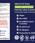 ActiKid Vitamin D3 Drops 30ml for Newborn Babies, Infants and Children, (a Vegan, Sugar Free, Preservative Free, no Allergens, Baby, Vitamin D Supplement) - Immunity Boost