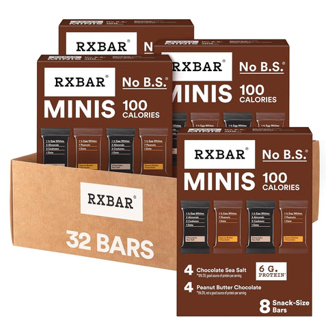 RXBAR Minis Protein Bars, Protein Snack, Snack Bars, Variety Pack, 7.3oz Box (8 Count)