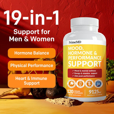 19-In-1 Peruvian Maca Root Capsules - 9125 Mg Ashwagandha Supplements With Maca Fenugreek & Ginseng - Black Maca Root Capsules For Men & Women For Mood, Hormone & Performance Support (120 Capsules)