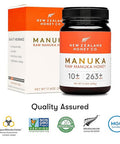 Honey New Zealand Manuka Honey UMF 10+/MGO263 500g