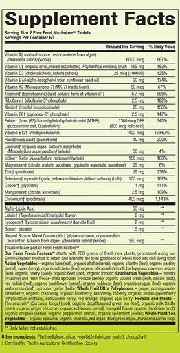 Whole Earth Sea From Natural Factors Womens 50 Multivitamin Mineral Vegan 120 Tablets