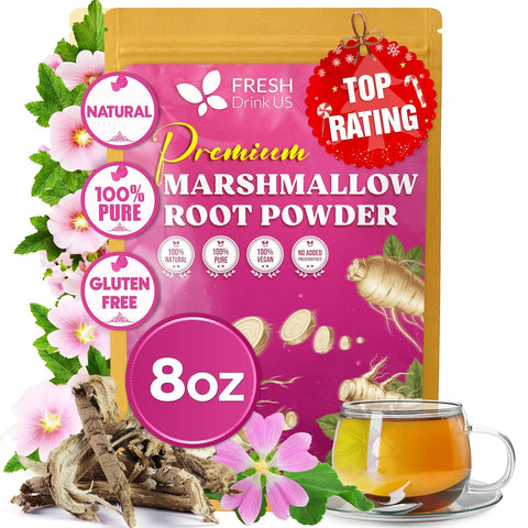 FreshDrinkUS, Premium 8oz Mulberry Leaf Powder, 100% Natural and Pure from Mulberry Leaves, Perfect for Tea, Smoothies, Baked Goods, Natural Food Coloring, No Additives, No Gluten, No Sugar, Vegan