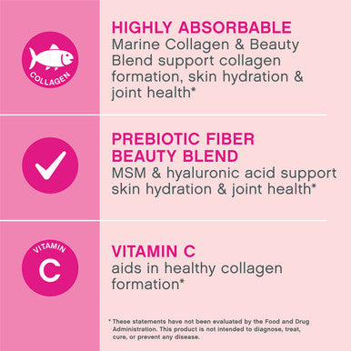 Neocell Marine Collagen With Beauty Blend; For Skin Hydration; Healthy Hair Nails And Joint Support; Keto Certified Gluten Free; Unflavored Powder 7 Ounces 20 Servings*