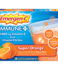 Emergen-C Immune+ Drink Mix with 1000 mg Vitamin C Plus Vitamin D and Zinc Super Orange