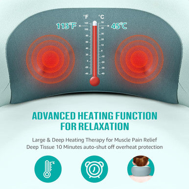 Neck Massager, Neck Massager For Pain Relief Deep Tissue,Shiatsu Neck Massager With Heat,Rechargeable 3D Kneading Massager For Home Office Car Travel,Gifts For Women Men