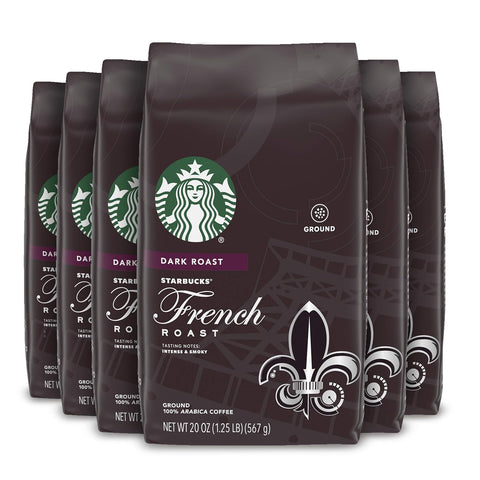 Starbucks Ground Coffee, Dark Roast Hot or Iced Coffee, French Roast, 28 oz