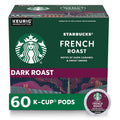 Starbucks K-Cup Coffee Pods, Dark Roast Hot or Iced Coffee, French Roast, 96 Keurig Pods